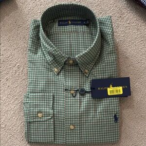 Ralph Lauren Green Casual Button Down Shirt